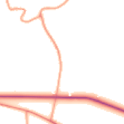 Daytime road noise heatmap for DE6 3FP