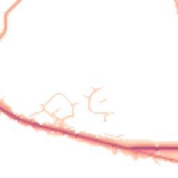 Daytime road noise heatmap for DE6 3FY
