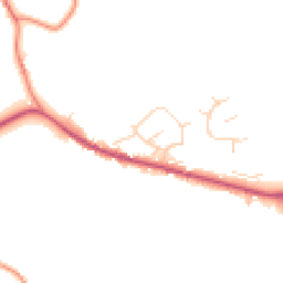 Daytime road noise heatmap for DE6 3FZ