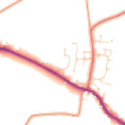 Daytime road noise heatmap for DE6 3GT