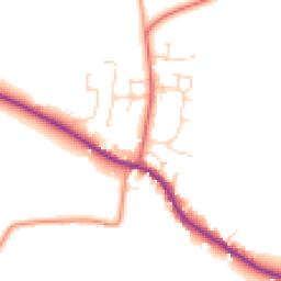 Daytime road noise heatmap for DE6 3HB