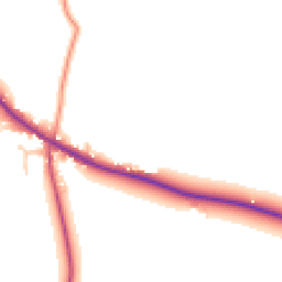 Daytime road noise heatmap for DE6 4AT