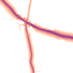 Daytime road noise heatmap for DE6 4AW