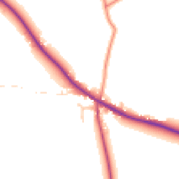 Daytime road noise heatmap for DE6 4NF
