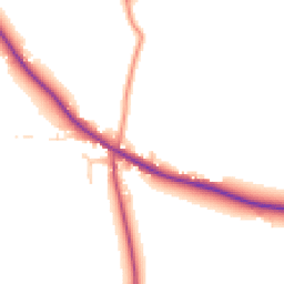 Daytime road noise heatmap for DE6 4NZ