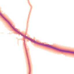 Daytime road noise heatmap for DE6 4PR
