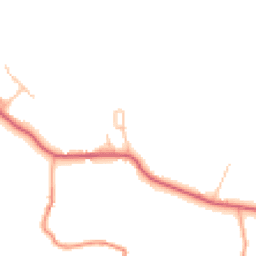 Daytime road noise heatmap for DE6 5BW