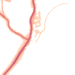 Daytime road noise heatmap for DE6 5BY