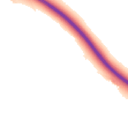 Night-time road noise heatmap for DE6 5EB