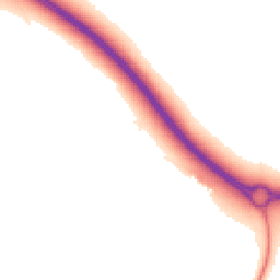 Night-time road noise heatmap for DE6 5EZ