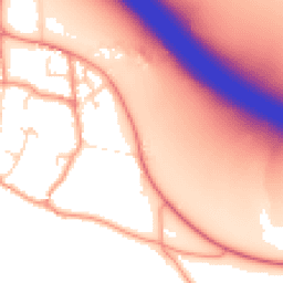 Daytime road noise heatmap for DE6 5JU