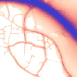 Daytime road noise heatmap for DE6 5LB