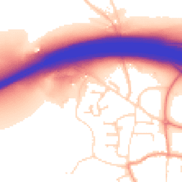 Daytime road noise heatmap for DE6 5LF