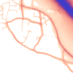 Daytime road noise heatmap for DE6 5LT