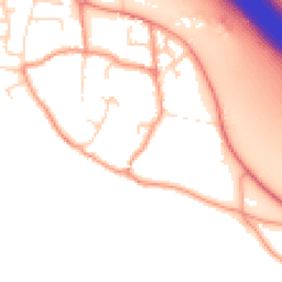 Daytime road noise heatmap for DE6 5LY