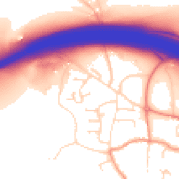 Daytime road noise heatmap for DE6 5PF