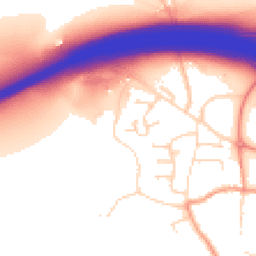 Daytime road noise heatmap for DE6 5PG