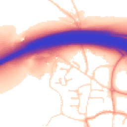 Daytime road noise heatmap for DE6 5PH