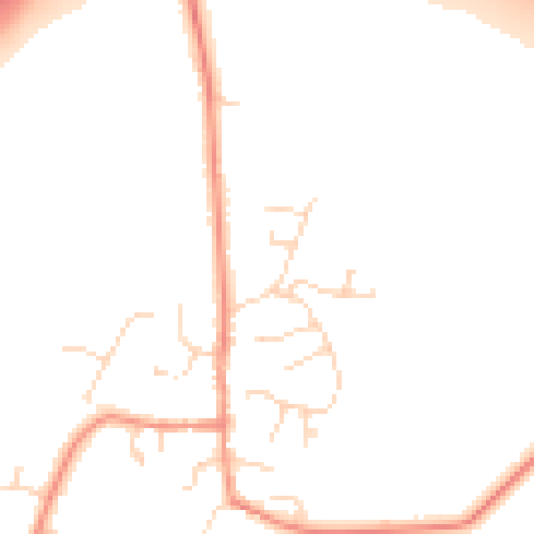 Daytime road noise heatmap for DE72 2AG