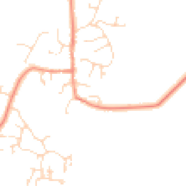 Daytime road noise heatmap for DE72 2AP