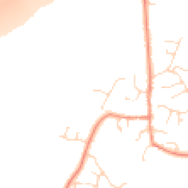 Daytime road noise heatmap for DE72 2AW