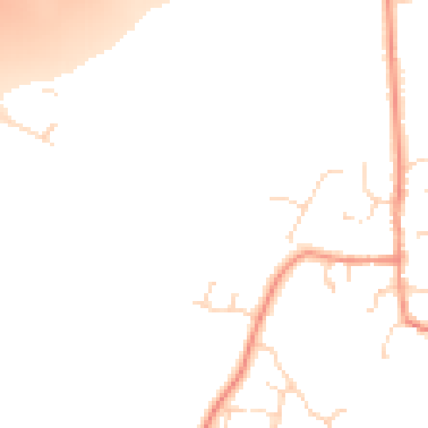 Daytime road noise heatmap for DE72 2AX