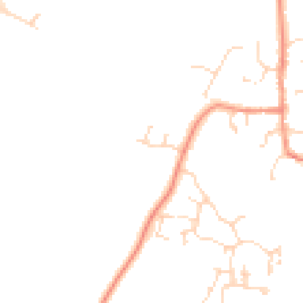 Daytime road noise heatmap for DE72 2BB