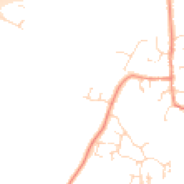 Daytime road noise heatmap for DE72 2BD