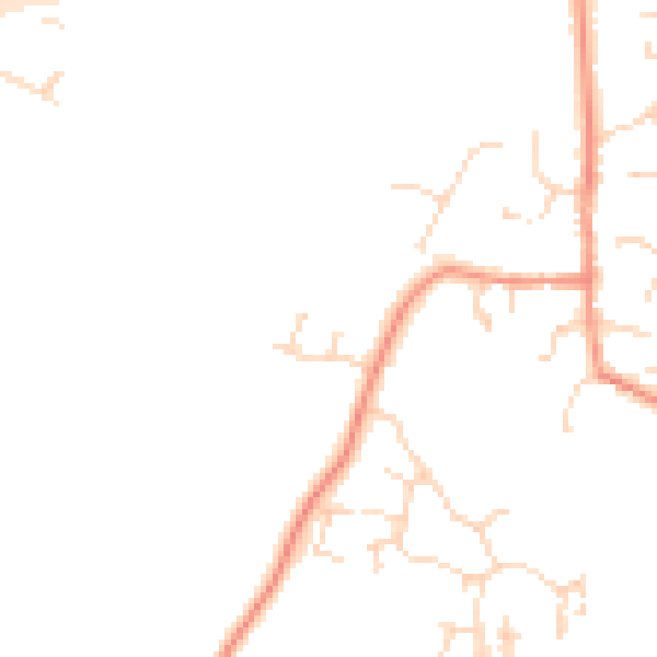 Daytime road noise heatmap for DE72 2BE