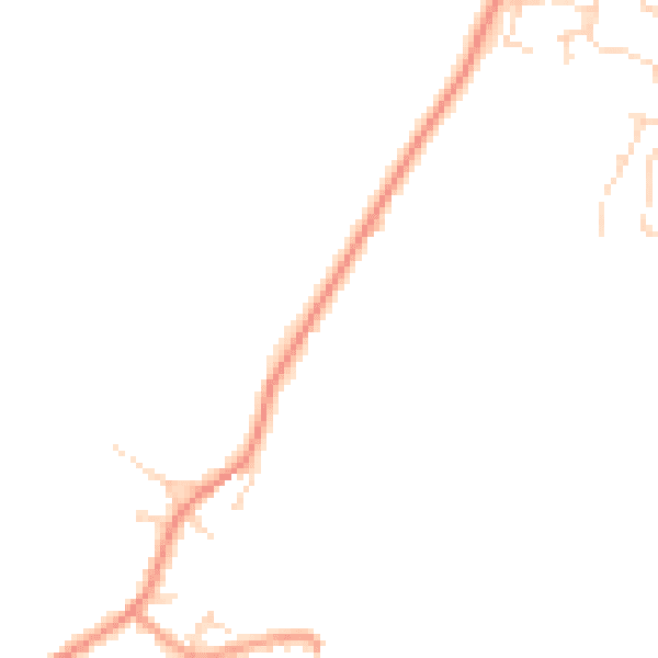 Daytime road noise heatmap for DE72 2BH