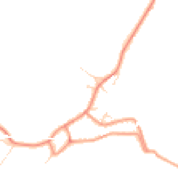 Daytime road noise heatmap for DE72 2BN