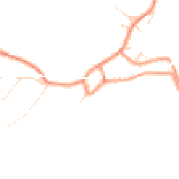 Daytime road noise heatmap for DE72 2BR