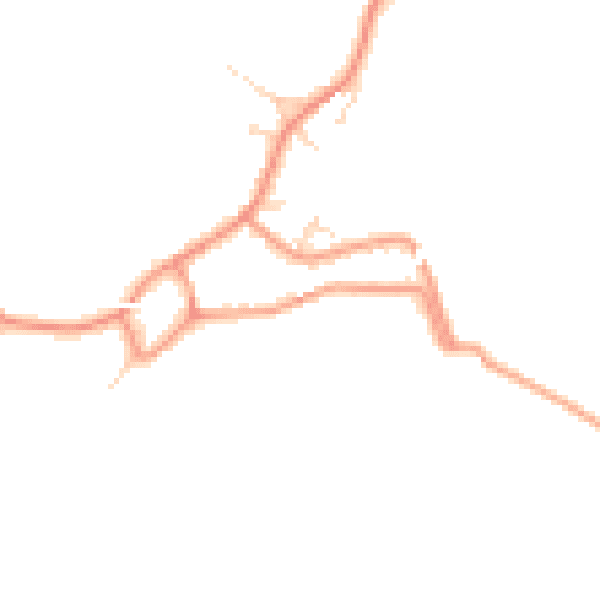 Daytime road noise heatmap for DE72 2BT