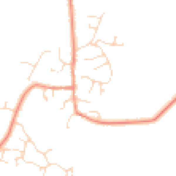 Daytime road noise heatmap for DE72 2BY