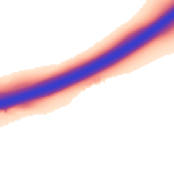 Daytime road noise heatmap for DE72 2DA