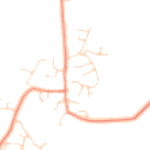 Daytime road noise heatmap for DE72 2DB