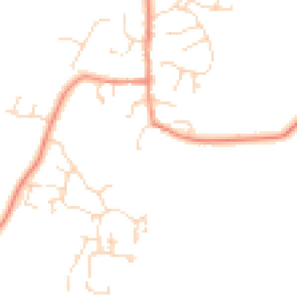 Daytime road noise heatmap for DE72 2DD