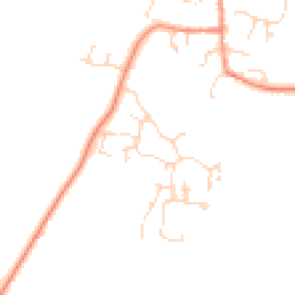Daytime road noise heatmap for DE72 2DG