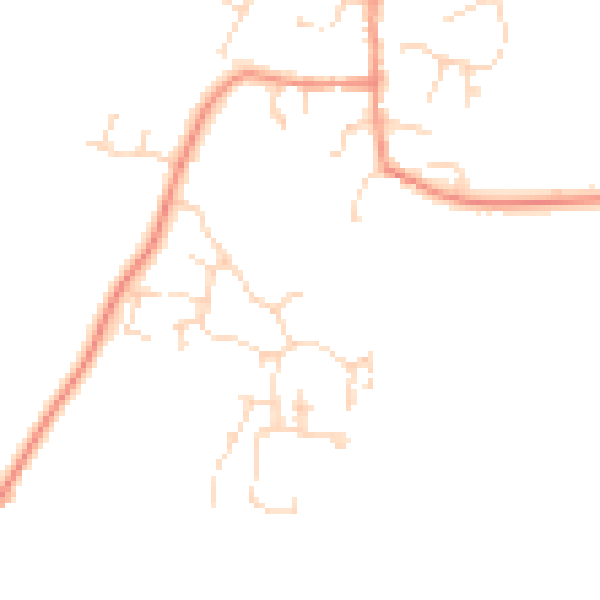 Daytime road noise heatmap for DE72 2DL