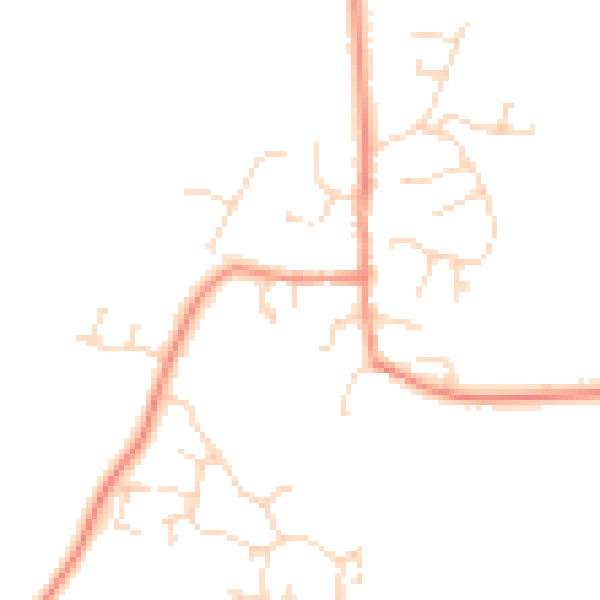 Daytime road noise heatmap for DE72 2DT
