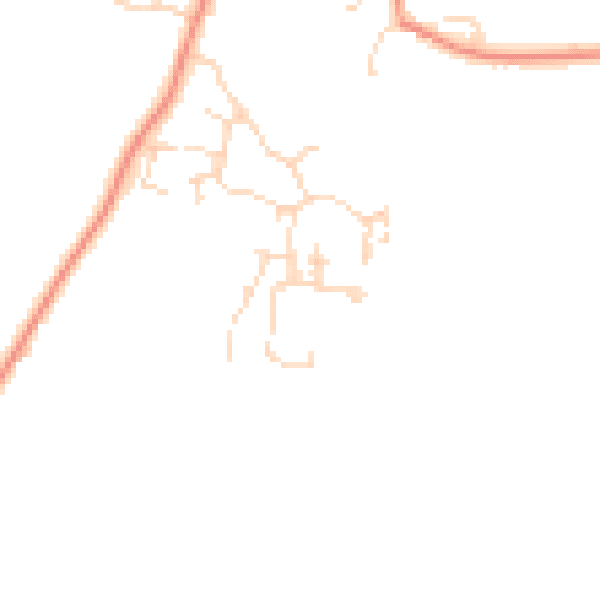 Daytime road noise heatmap for DE72 2EA