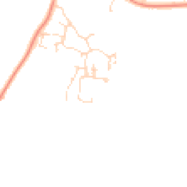 Daytime road noise heatmap for DE72 2EE