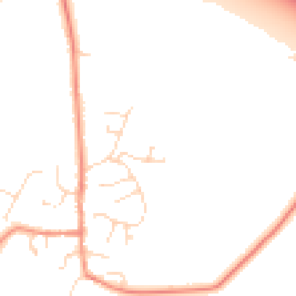 Daytime road noise heatmap for DE72 2EP