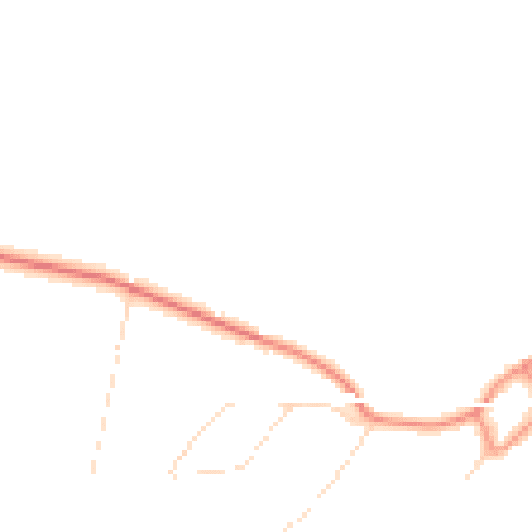Daytime road noise heatmap for DE72 2ER