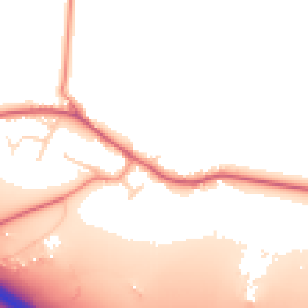 Daytime road noise heatmap for DE72 2GQ