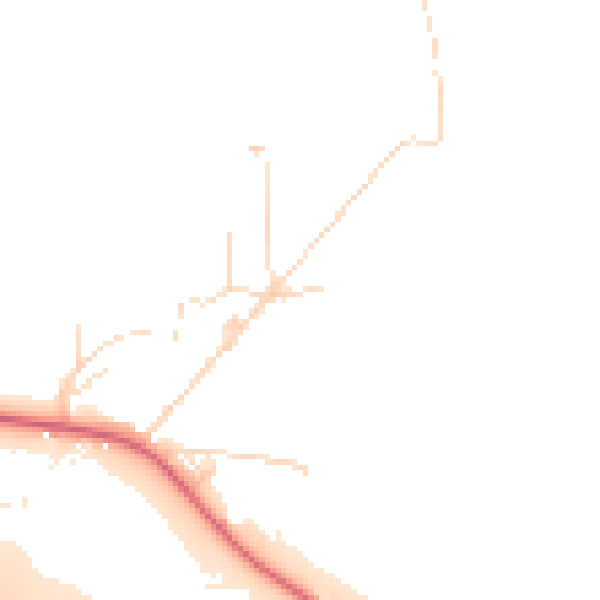 Daytime road noise heatmap for DE72 2HD