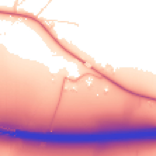 Daytime road noise heatmap for DE72 2HL