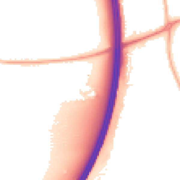 Night-time road noise heatmap for DE72 3DT