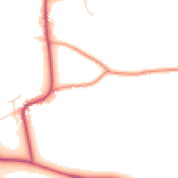 Daytime road noise heatmap for DE72 3EU