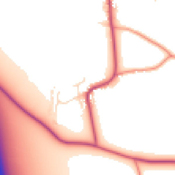 Daytime road noise heatmap for DE72 3EX